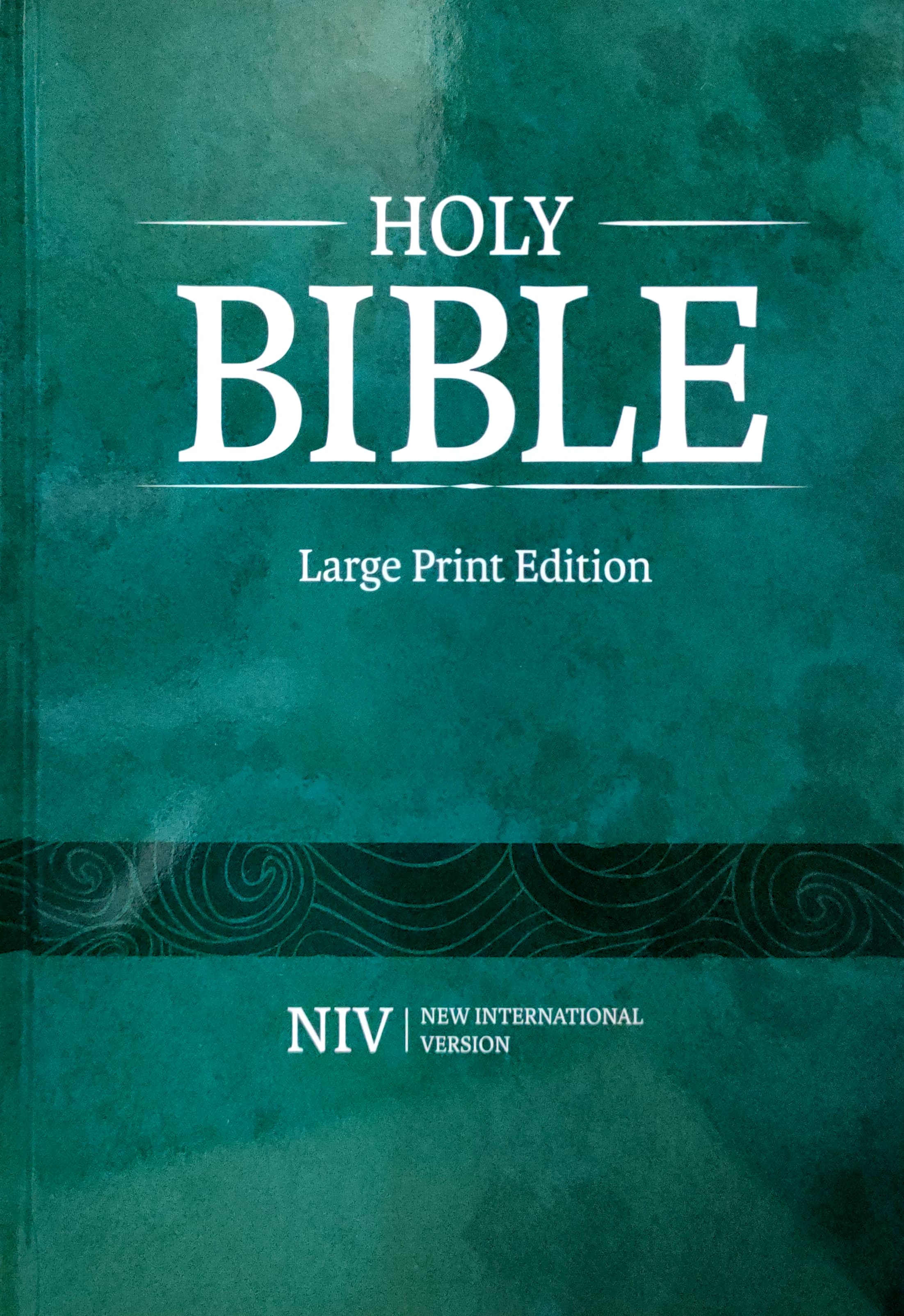 Bible niv holy bible niv illustrated large print hardcover green 